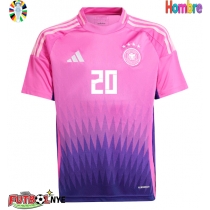 Camiseta Alemania Benjamin Henrichs #20 Visitante Equipación Eurocopa 2024 manga corta
